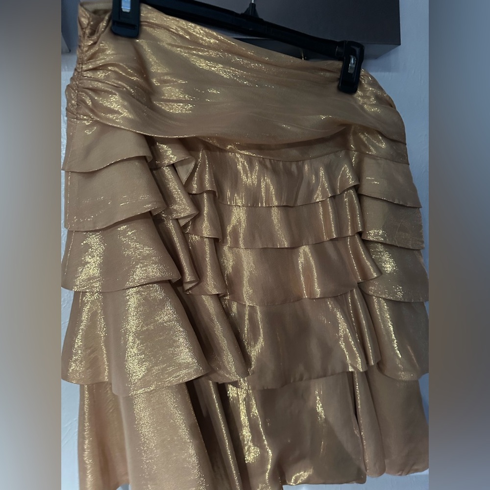 Ralph Lauren Gold Skirt - Picture 3 of 4